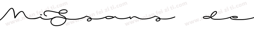 MiSsans demibold字体转换